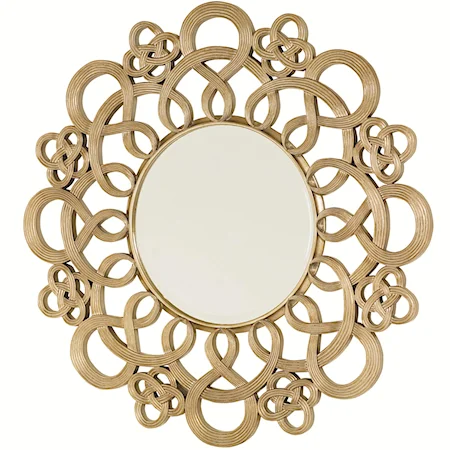 Decorative Mirror with Entwined Design